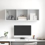 Mueble de pared para TV madera contrachapada blanco 37x37x107cm en Muebles TV | Comprar online en Foru.es