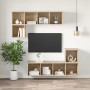 Mueble de pared para TV madera contrachapada roble 37x37x72 cm en Muebles TV | Comprar online en Foru.es
