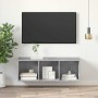 Mueble TV pared madera contrachapada hormigón 37x37x107 cm en Muebles TV | Comprar online en Foru.es