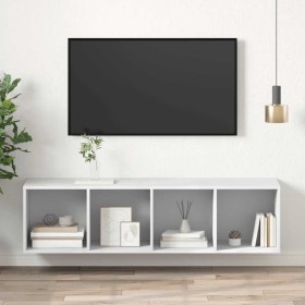 TV de pared con madera contrachapada blanco 37x37x142,5 cm en Muebles TV | Comprar online en Foru.es