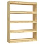 Estantería/divisor de espacios madera de pino 100x30x135,5 cm de vidaXL, Librerías y estanterías - Ref: Foro24-808218, Precio...