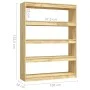 Estantería/divisor de espacios madera de pino 100x30x135,5 cm de vidaXL, Librerías y estanterías - Ref: Foro24-808218, Precio...