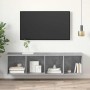 Mueble TV pared madera contrachapada hormigón 37x37x142,5 cm en Muebles TV | Comprar online en Foru.es