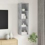 Mueble TV pared madera contrachapada hormigón 37x37x142,5 cm en Muebles TV | Comprar online en Foru.es