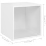 Mueble para TV madera contrachapada blanco 37x35x37 cm en Muebles TV | Comprar online en Foru.es