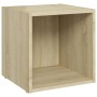 Mueble para TV madera contrachapada roble Sonoma 37x35x37 cm en Muebles TV | Comprar online en Foru.es