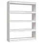 Estantería divisor de espacios pino blanco 100x30x135,5 cm de vidaXL, Librerías y estanterías - Ref: Foro24-808219, Precio: 1...