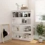 Estantería divisor de espacios pino blanco 100x30x135,5 cm de vidaXL, Librerías y estanterías - Ref: Foro24-808219, Precio: 1...