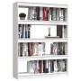 Estantería divisor de espacios pino blanco 100x30x135,5 cm de vidaXL, Librerías y estanterías - Ref: Foro24-808219, Precio: 1...