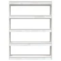 Estantería divisor de espacios pino blanco 100x30x135,5 cm de vidaXL, Librerías y estanterías - Ref: Foro24-808219, Precio: 1...