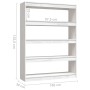 Estantería divisor de espacios pino blanco 100x30x135,5 cm de vidaXL, Librerías y estanterías - Ref: Foro24-808219, Precio: 1...