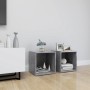 Mueble de TV 2uds madera contrachapada gris hormigón 37x35x37cm en Muebles TV | Comprar online en Foru.es
