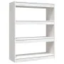 Estantería divisor madera maciza pino blanco 100x30x103 cm de vidaXL, Librerías y estanterías - Ref: Foro24-808214, Precio: 7...