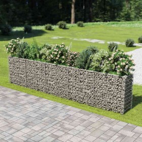 Arriate de gaviones de acero 450x50x100 cm en Macetas y jardineras | Comprar online en Foru.es