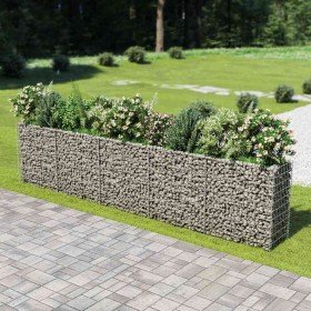 Arriate de gaviones de acero 450x50x100 cm en Macetas y jardineras | Comprar online en Foru.es