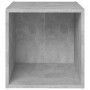 Mueble de TV 4uds madera contrachapada gris hormigón 37x35x37cm en Muebles TV | Comprar online en Foru.es