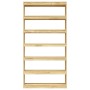 Estantería/divisor de espacios madera maciza pino 100x30x200 cm de vidaXL, Librerías y estanterías - Ref: Foro24-808228, Prec...