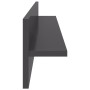 Estante de pared 2 uds contrachapado gris brillo 80x11,5x18 cm de vidaXL, Estantes y estanterías - Ref: Foro24-807349, Precio...