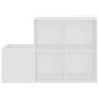 Zapatero de recibidor madera contrachapada blanco 105x35,5x70cm de vidaXL, Zapateros y organizadores de calzado - Ref: Foro24...