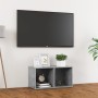 Mueble para TV madera contrachapada gris hormigón 72x35x36,5 cm en Muebles TV | Comprar online en Foru.es