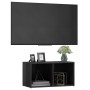 Mueble para TV madera contrachapada gris brillo 72x35x36,5 cm en Muebles TV | Comprar online en Foru.es