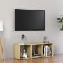 Mueble para TV madera contrachapada roble Sonoma 107x35x37 cm en Muebles TV | Comprar online en Foru.es