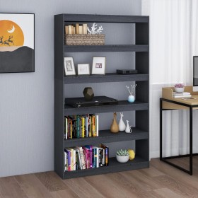 Estantería/divisor de espacios pino gris 100x30x167,5 cm de vidaXL, Librerías y estanterías - Ref: Foro24-808225, Precio: 96,...