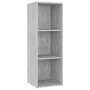 Mueble de TV madera contrachapada gris hormigón 107x35x37 cm en Muebles TV | Comprar online en Foru.es