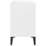 Mueble de TV con patas de metal blanco 69,5x30x50 cm en Muebles TV | Comprar online en Foru.es