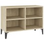 Mueble de TV con patas metal color roble Sonoma 69,5x30x50 cm en Muebles TV | Comprar online en Foru.es