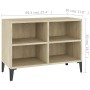 Mueble de TV con patas metal color roble Sonoma 69,5x30x50 cm en Muebles TV | Comprar online en Foru.es