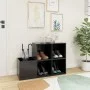Zapatero de recibidor madera contrachapada gris 105x35,5x70 cm de vidaXL, Zapateros y organizadores de calzado - Ref: Foro24-...