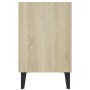 Mueble de TV con patas metal color roble Sonoma 103,5x30x50 cm en Muebles TV | Comprar online en Foru.es