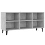 Mueble de TV con patas metal gris hormigón 103,5x30x50 cm en Muebles TV | Comprar online en Foru.es