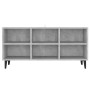 Mueble de TV con patas metal gris hormigón 103,5x30x50 cm en Muebles TV | Comprar online en Foru.es