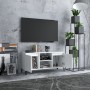Mueble de TV con patas de metal blanco 103,5x35x50 cm en Muebles TV | Comprar online en Foru.es