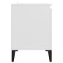 Mueble de TV con patas de metal blanco 103,5x35x50 cm en Muebles TV | Comprar online en Foru.es