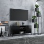 Mueble de TV con patas de metal negro 103,5x35x50 cm en Muebles TV | Comprar online en Foru.es