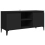 Mueble de TV con patas de metal negro 103,5x35x50 cm en Muebles TV | Comprar online en Foru.es