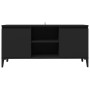 Mueble de TV con patas de metal negro 103,5x35x50 cm en Muebles TV | Comprar online en Foru.es