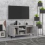 Mueble de TV con patas metal gris hormigón 103,5x35x50 cm en Muebles TV | Comprar online en Foru.es
