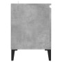 Mueble de TV con patas metal gris hormigón 103,5x35x50 cm en Muebles TV | Comprar online en Foru.es