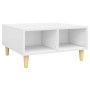 Mesa de centro madera contrachapada blanco 60x60x30 cm en Mesas de centro | Comprar online en Foru.es