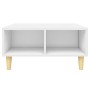 Mesa de centro madera contrachapada blanco 60x60x30 cm en Mesas de centro | Comprar online en Foru.es