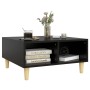 Mesa de centro madera contrachapada negro 60x60x30 cm en Mesas de centro | Comprar online en Foru.es