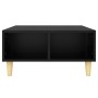 Mesa de centro madera contrachapada negro 60x60x30 cm en Mesas de centro | Comprar online en Foru.es