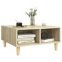 Mesa de centro madera contrachapada roble Sonoma 60x60x30 cm en Mesas de centro | Comprar online en Foru.es