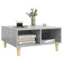 Mesa de centro madera contrachapada gris hormigón 60x60x30 cm en Mesas de centro | Comprar online en Foru.es