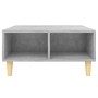 Mesa de centro madera contrachapada gris hormigón 60x60x30 cm en Mesas de centro | Comprar online en Foru.es