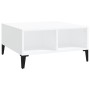 Mesa de centro madera contrachapada blanca 60x60x30 cm en Mesas de centro | Comprar online en Foru.es